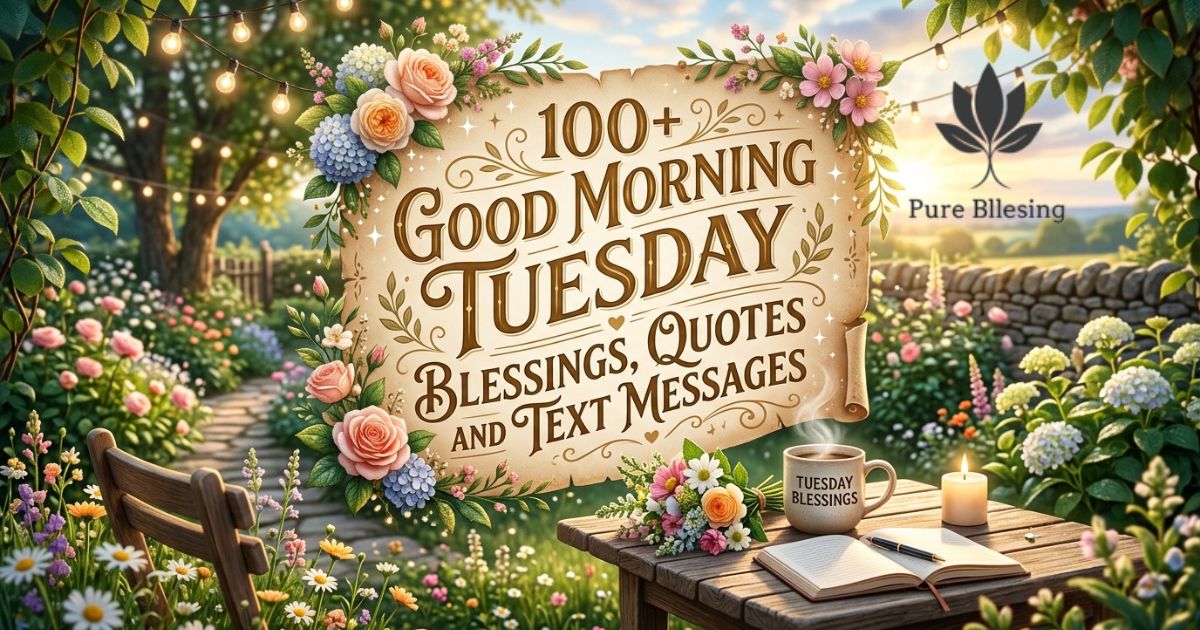 100+ Good Morning Tuesday Blessings, Quotes and Text Messages.