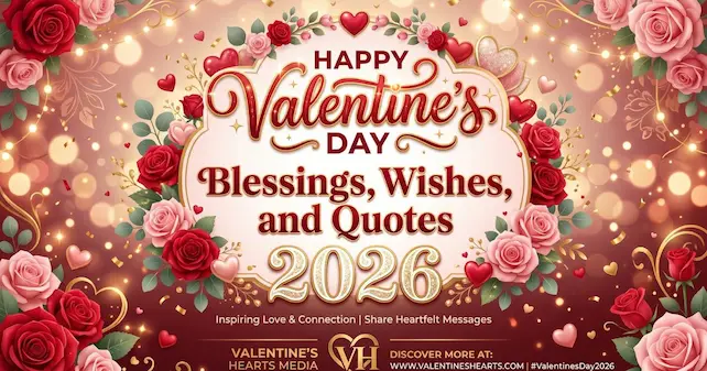 A beautiful gift box with a red rose symbolizing Happy Valentine’s Day Blessings, Wishes, and Quotes 2026.